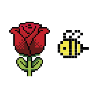 XHOZUCAN Pixel | bee a rose T-Shirt