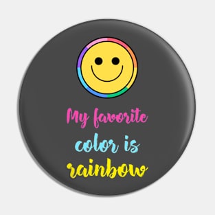 Rainbow color Pin