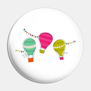 Hot air balloons Pin