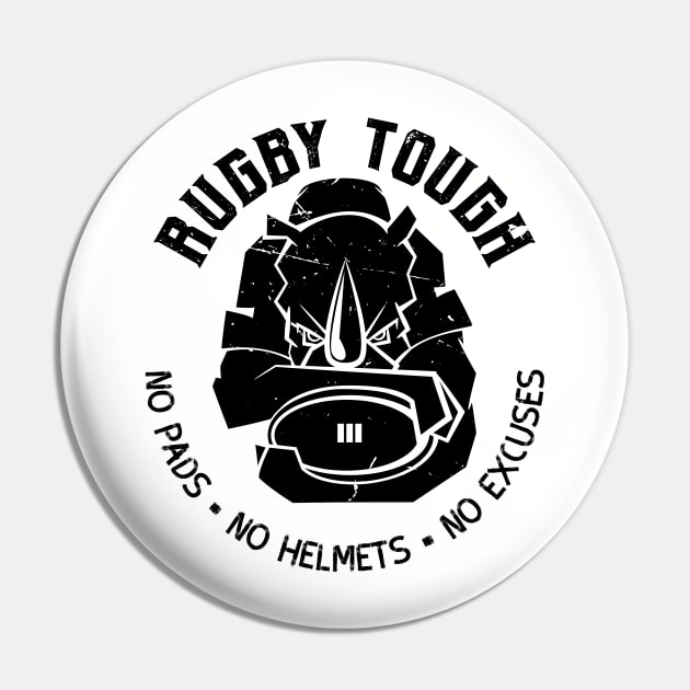 Rugby Tough Fan Pin by atomguy