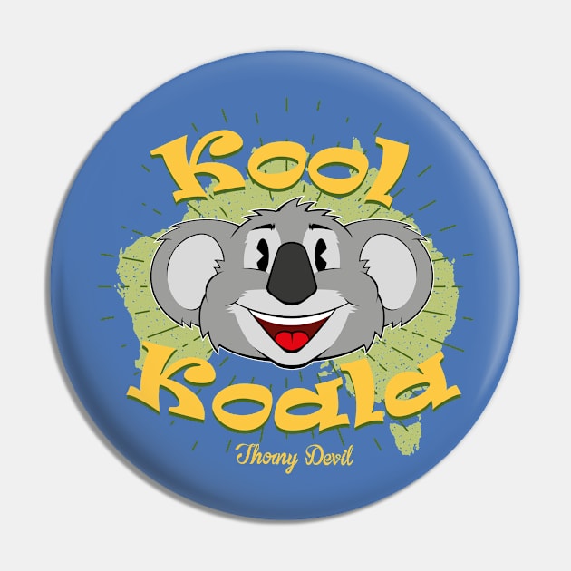 Kool Koala Pin by Thorny Devil Design