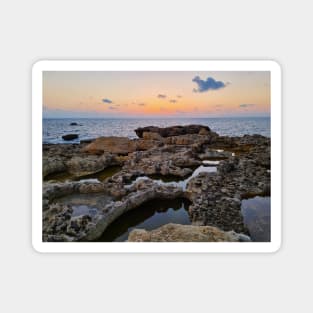 Rocky Beach Sunset Magnet