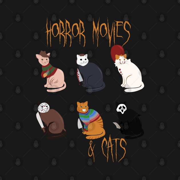 Funny horror movies and cats by LittleAna