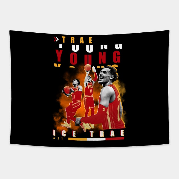 Trae Young Tapestry by zamtex