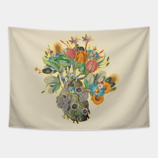 Organic Heart Tapestry by lazykite