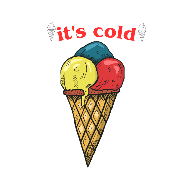 cold ice cream t-shirt by designs lovers