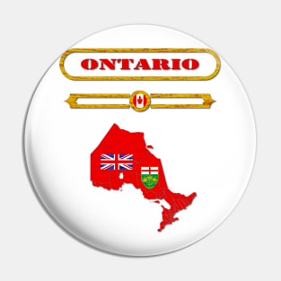 ONTARIO, CANADA, MAP OF ONTARIO. SAMER BRASIL Pin