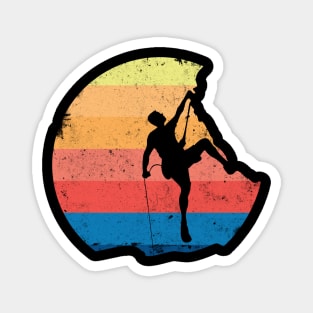 Free Climbing Mountaineering Climbers Magnet