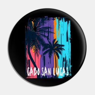 Cabo San Lucas Mexico Palm Tree Design Pin