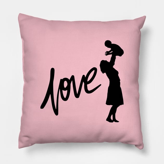 Love mom Pillow by Dankest Merch