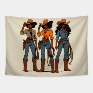 Balck Cowgirls, Black Girl Magic Tapestry