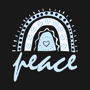 Peace Blue Rainbow T-Shirt