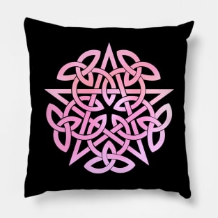 Pentagram. Celtic knot Pillow