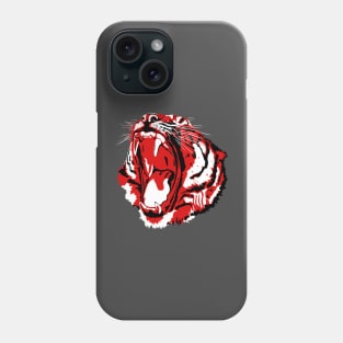 Red Tiger Head Phone Case