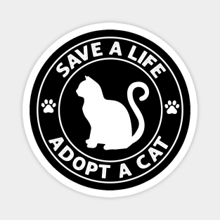 Save A Life - Adopt A Cat Magnet