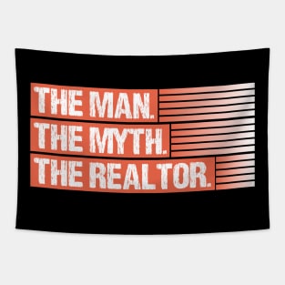 Realtor Legend Fathers Day Gift Funny Retro Vintage Tapestry