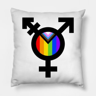 Trans Progress Pride Pillow