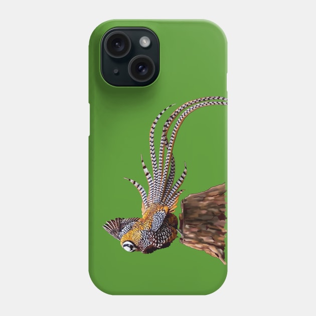 Reeve's Pheasant Phone Case by ziafrazier