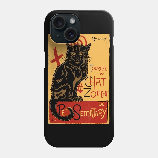 Chat Zombi (Collab with GoodIdeaRyan) Phone Case by demonigote