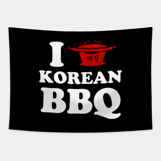 I Love Korean BBQ Tapestry