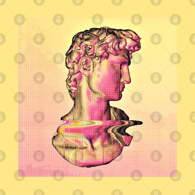 Aesthetic Statue Glitch Matrix ∆∆∆∆ Graphic Design/Illustration by DankFutura