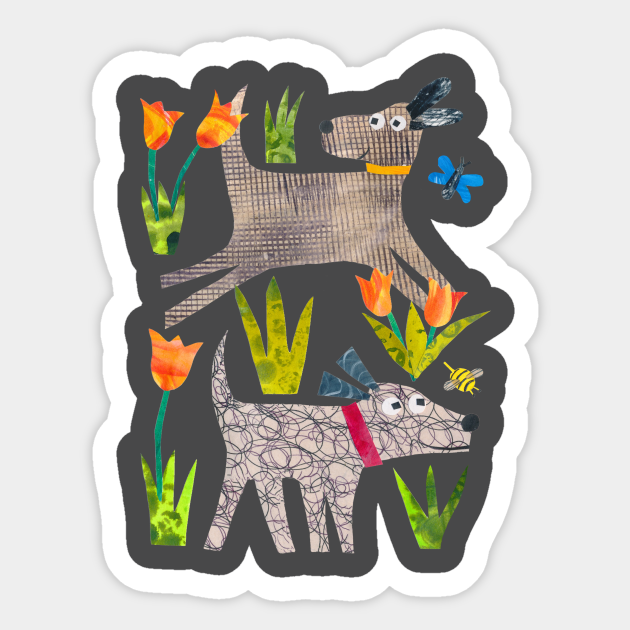 Dogs in the park - Dogs - Sticker