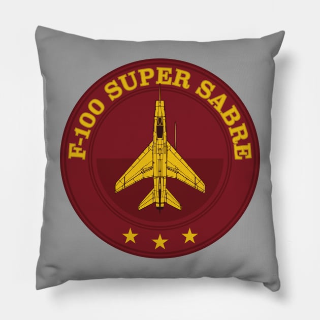 F-100 Super Sabre Pillow by TCP