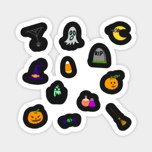 Halloween Doodles Sticker Pack Magnet