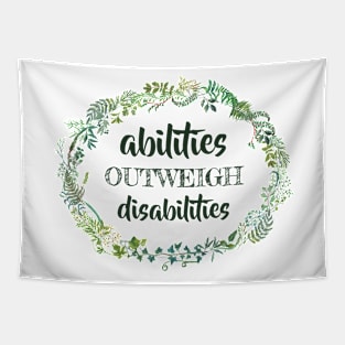 abilities outweigh disablities SPED Special Education Teacher educators gift Tapestry