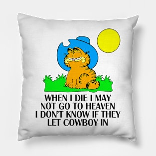 When I Die I May Not Go To Heaven I Don't Know If They Let Pillow