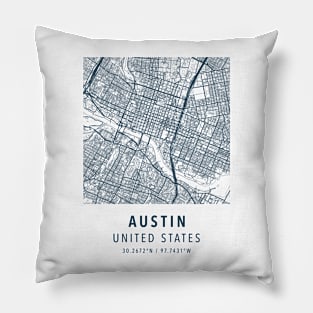 austin simple map Pillow