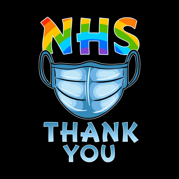 NHS SHIRT Thank You Rainbow Support by amhghdesign