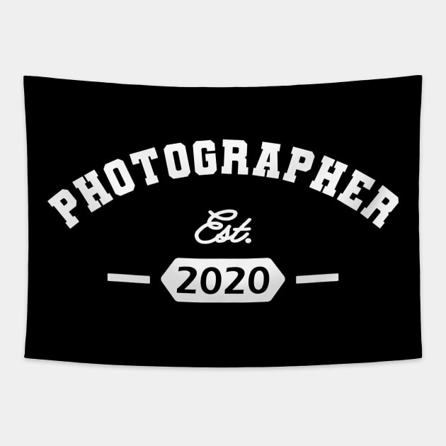 Photographer Est. 2020 Tapestry by KC Happy Shop