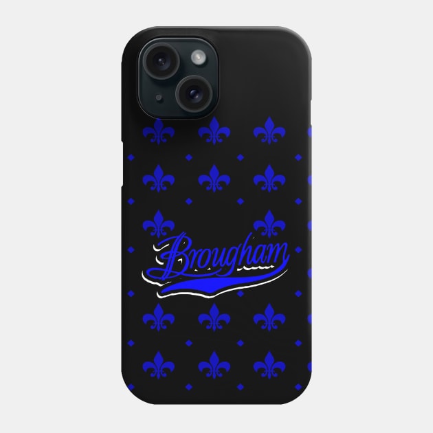 Caprice Brougham Pattern Blue Phone Case by Black Ice Design