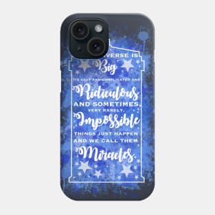 Tardis Miracle Typography Phone Case