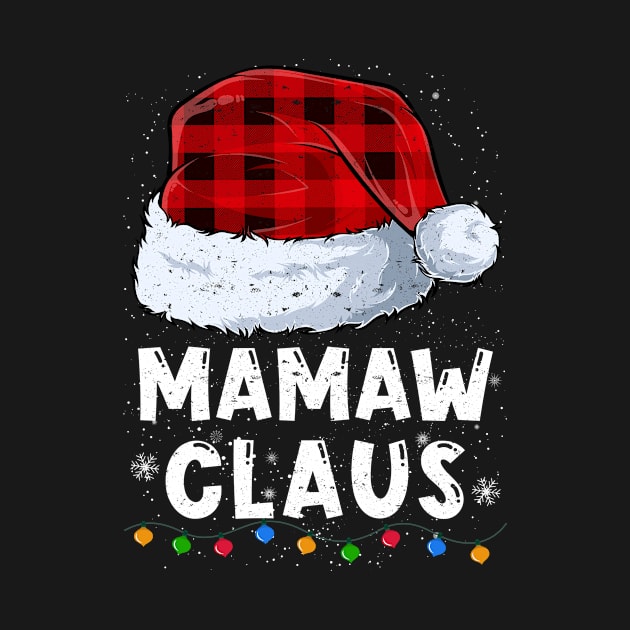 Mamaw Claus Red Plaid Christmas Santa Family Matching Pajama by tabaojohnny