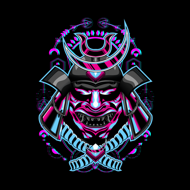 samurai mask by SHINIGAMII