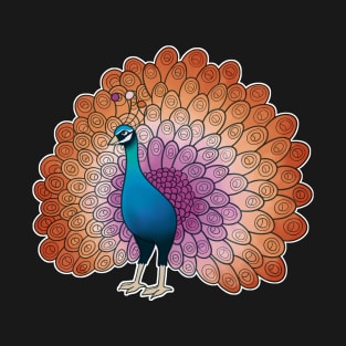 Lesbian Pride Peacock T-Shirt