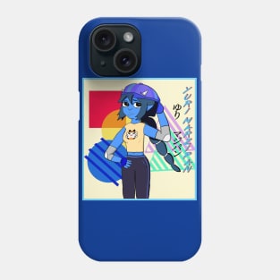 Yuri Marzipan the Oni - Cool Gal (blue scheme) Phone Case