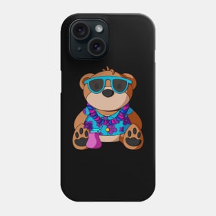 Hawaiian Vacation Boy Teddy Bear Phone Case