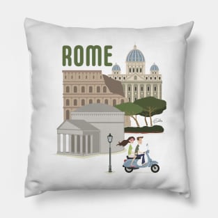 Romin' around Rome Pillow