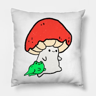 Mushroom and his froggy pal Pillow