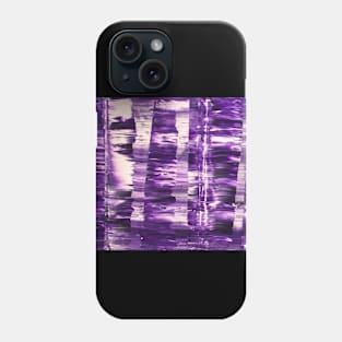 Abstract art #10 - Purple Waves Phone Case