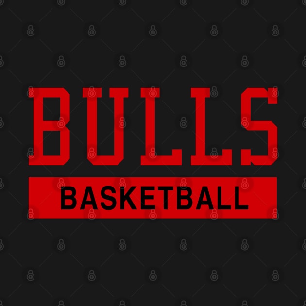 Bulls Basketball by Buff Geeks Art