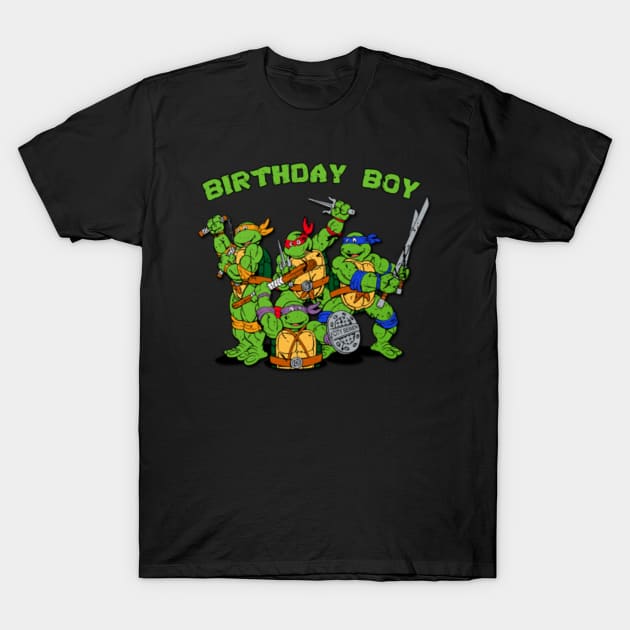 Teenage Mutant Ninja Turtles Birthday Boy Iron on T Shirt Fabric Transfers Long Sleeve T-Shirt