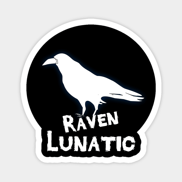 Raven Lunatic Magnet by LucyMacDesigns