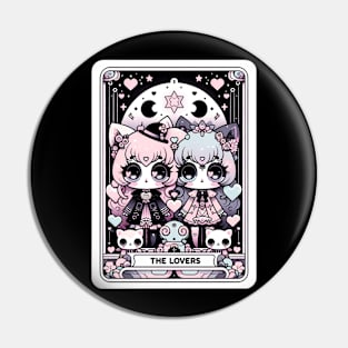 The Lovers Tarot Card Kawaii Pastel Goth Creepy Cute Anime Pin