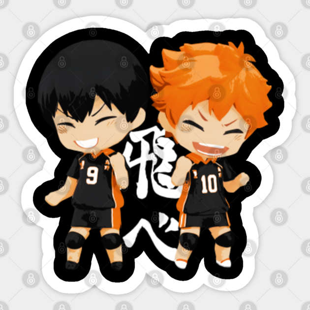 haikyuu chibi manga and anime sticker teepublic