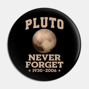 Pluto Never Forget 1930 - 2006 Pin