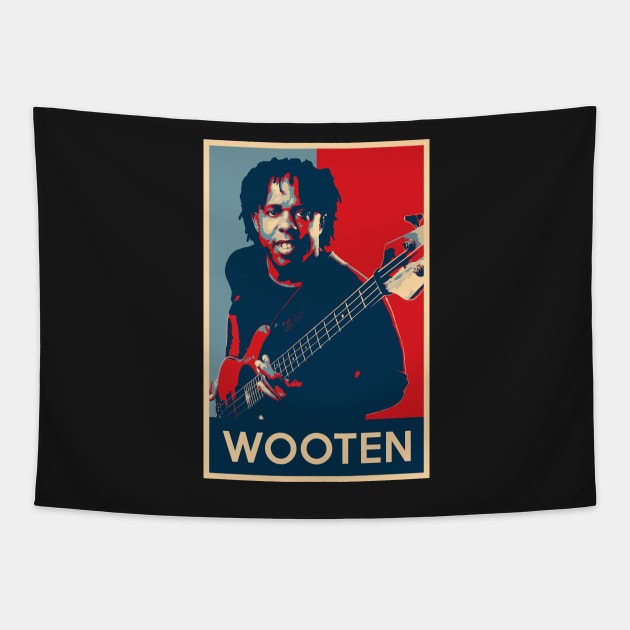 Victor Wooten - Hope Poster - Greats of Jazz Music History Tapestry by Quentin1984